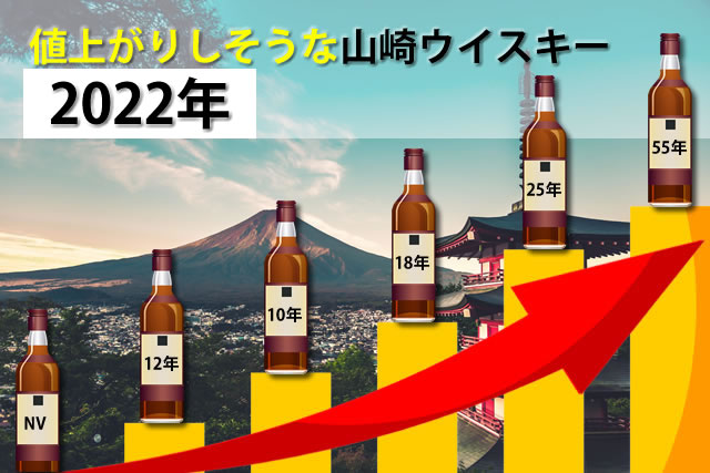 値上がりしそうな山崎ウイスキー7選と12年18年25年価格推移予想 | 地酒.net｜日本酒・焼酎の口コミやお酒買取情報